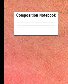 Composition Notebook: Orange Pastel