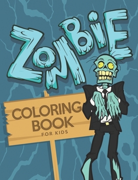 Paperback Zombie Coloring Book for Kids Book