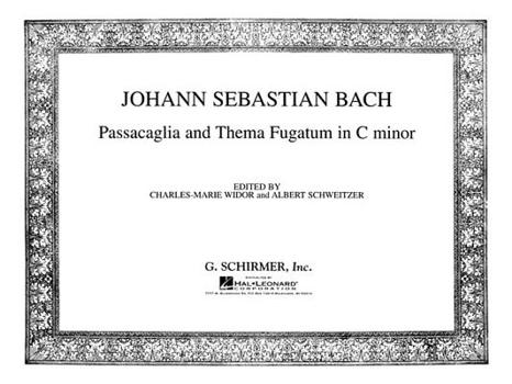 Spiral-bound Passacaglia Und Thema Fugatum in C Minor: Organ Solo Book