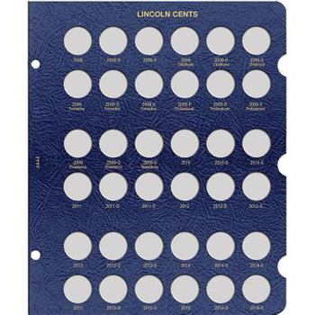 Misc. Lincoln Cent Page, Dated 2008-2016 Book