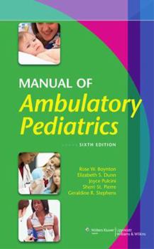 Paperback Manual of Ambulatory Pediatrics Book