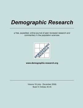 Paperback Demographic Research Volume 19 Book 4 Book