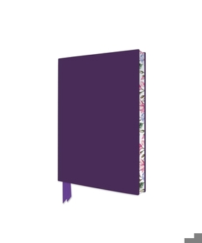 Leather Bound Purple Artisan Pocket Journal (Flame Tree Journals) Book