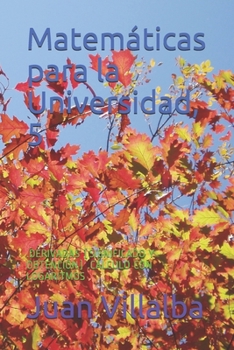 Matemáticas para la Universidad, 5: .DERIVADAS (SIGNIFICADO Y OBTENCIÓN) .CÁLCULO CON LOGARITMOS (Spanish Edition)