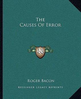 Paperback The Causes Of Error Book