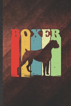 Boxer: Cute Blank Lined Boxer Notebook Journal, Graduation Appreciation Gratitude Thank You Souvenir Gag Gift, Fashionable Graphic 110 Pages