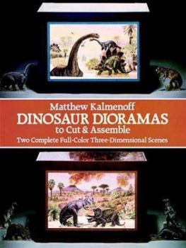 Paperback Dinosaur Dioramas to Cut & Assemble Book