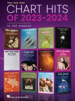 Paperback Chart Hits of 2023-2024 - Piano/Vocal/Guitar Songbook Book