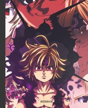 Notebook: Anime Seven Deadly Sins Soft Glossy Cover Graph Paper Pages Book 7.5 x 9.25 Inches 110 Pages
