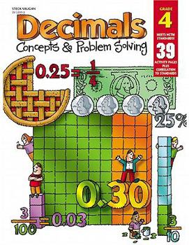 Paperback Decimals: Concepts & Problem Solving Gr4 Book