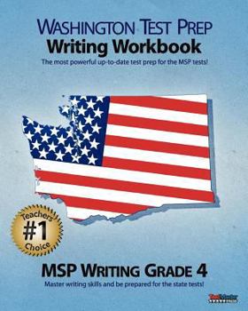Paperback Washington Test Prep Writing Workbook Msp Writing Grade 4 Book