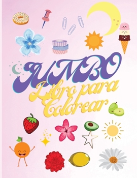 Jumbo Libro para Colorear: Libro para colorear para niñas - Flores, vida marina, frutas, verduras - Hermoso libro para colorear para niños de 4 a 12 ... de actividades para niños