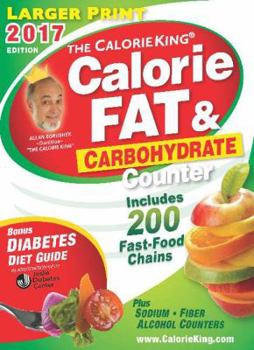 Paperback The Calorieking Calorie, Fat & Carbohydrate Counter [Large Print] Book