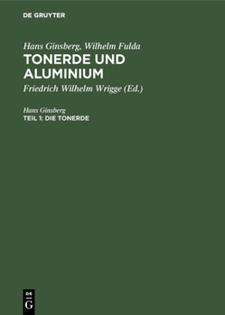 Hardcover Die Tonerde [German] Book