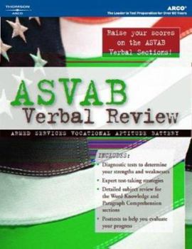 Paperback ASVAB Verbal Review, 1st Ed Book