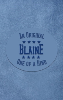 Paperback Blaine: Personalized Writing Journal for Men Book