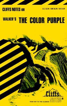 Paperback Cliffsnotes on Walker's the Color Purple Book