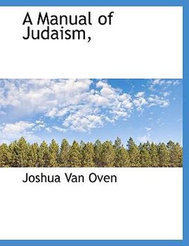 Paperback A Manual of Judaism, Book