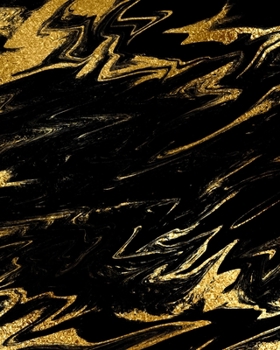 Paperback Black and Gold Marble Composition Notebook - Large Ruled Notebook - 8x10 Lined Notebook (Softcover Journal / Notebook / Diary) Book