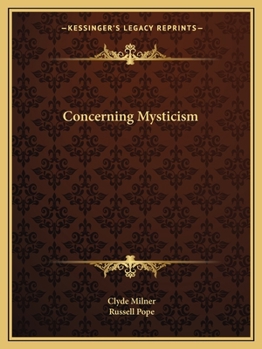 Paperback Concerning Mysticism Book