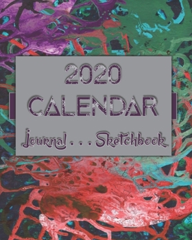 Artsy AbstractOneSeven . 2020 Calendar . Sketchbook . Lined Journal 8x10 100-pages