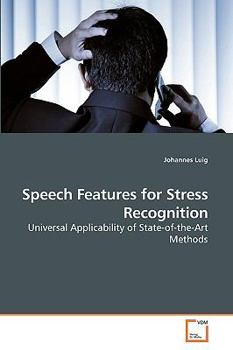 Paperback Speech Features for Stress Recognition Book