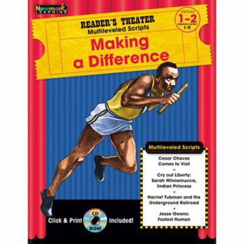 Paperback Reader's Theater Theme Collection: Making a Difference Grades 1-2 with CD-ROM Book