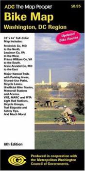 Map Washington, DC Region Bike Map Book