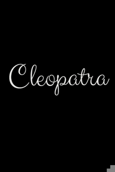 Paperback Cleopatra: notebook with the name on the cover, elegant, discreet, official notebook for notes Book