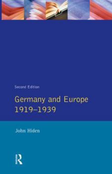Paperback Germany and Europe 1919-1939 Book