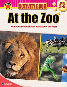 Paperback Brighter Child At the Zoo Activity Book Ages 3-6 Book