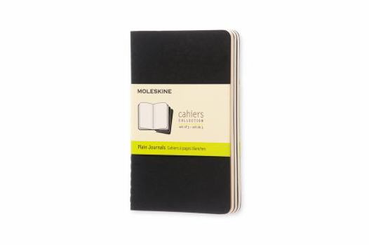 Paperback Moleskine Cahier Journal (Set of 3), Pocket, Plain, Black, Soft Cover (3.5 X 5.5): Set of 3 Plain Journals Book