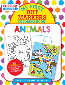 Paperback Animals Dot Markers Coloring Book (Easy to Remove Pages) Book