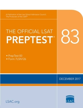 Paperback The Official LSAT Preptest 83: (Dec. 2017 Lsat) Book