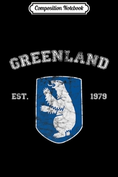 Composition Notebook: Vintage Coat of Arms Greenland Premium  Journal/Notebook Blank Lined Ruled 6x9 100 Pages
