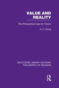 Paperback Value and Reality: The Philosophical Case for Theism Book