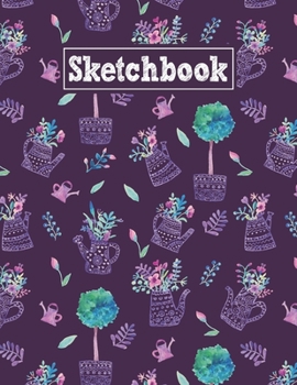 Paperback Sketchbook: 8.5 x 11 Notebook for Creative Drawing and Sketching Activities with Spring Garden Themed Cover Design Book