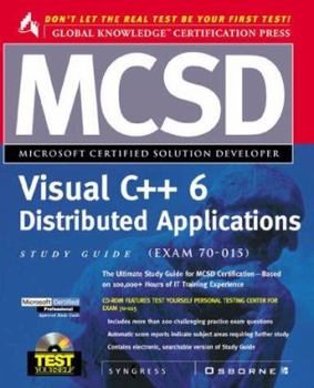Paperback MCSD Visual C++ 6 Distributed Applications Study Guide: (Exam 70-015) [With CDROM] Book