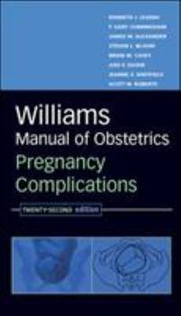 Paperback William's Manual of Obstetrics: Pregnancy Complications Book