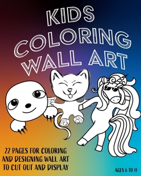 Paperback Animals and Inspiration - Kids Coloring Book 8X10 Kids 6 to 11: 22 Art Wall Colouring Pages for Kids Book