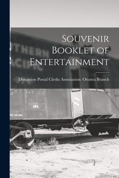 Paperback Souvenir Booklet of Entertainment [microform] Book