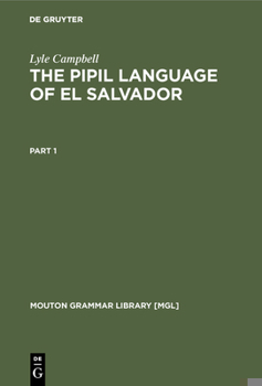 Hardcover The Pipil Language of El Salvador Book