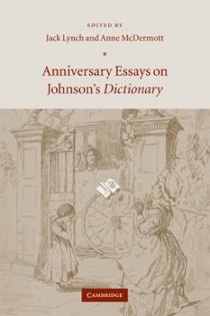 Paperback Anniversary Essays on Johnson's Dictionary Book