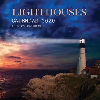 Paperback Lighthouses Calendar 2020: 16 Month Calendar Book