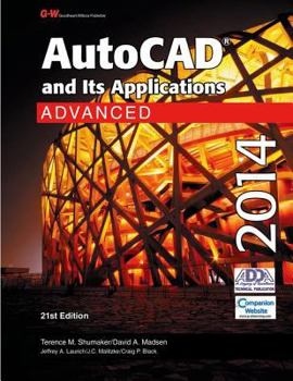 Hardcover AutoCAD and Its Applications Advanced 2014 Book