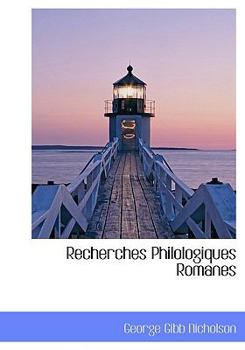 Hardcover Recherches Philologiques Romanes Book