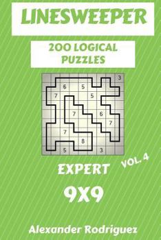 Paperback Linesweeper Puzzles 9x9 - Expert 200 vol. 4 Book