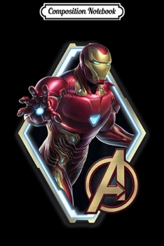 Paperback Composition Notebook: Marvel Avengers Endgame Iron Man Logo Graphic Journal/Notebook Blank Lined Ruled 6x9 100 Pages Book