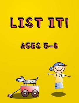 Paperback List It! Ages 5-8: Fun listing activity book for young children aged 5 - 8 For Literacy development and mental function Book