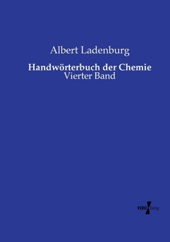 Handwörterbuch der Chemie: Vierter Band (German Edition)